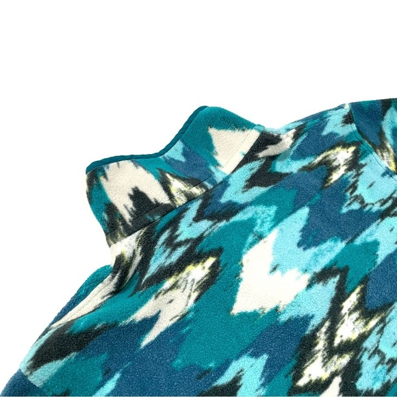 Patagonia Vintage Small Synchilla Trout Tales Elwha Blue Snap-T Fleece - Picture 12 of 15